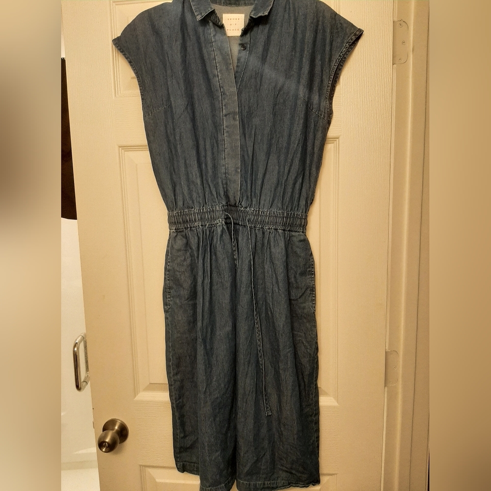 denim dress womens med